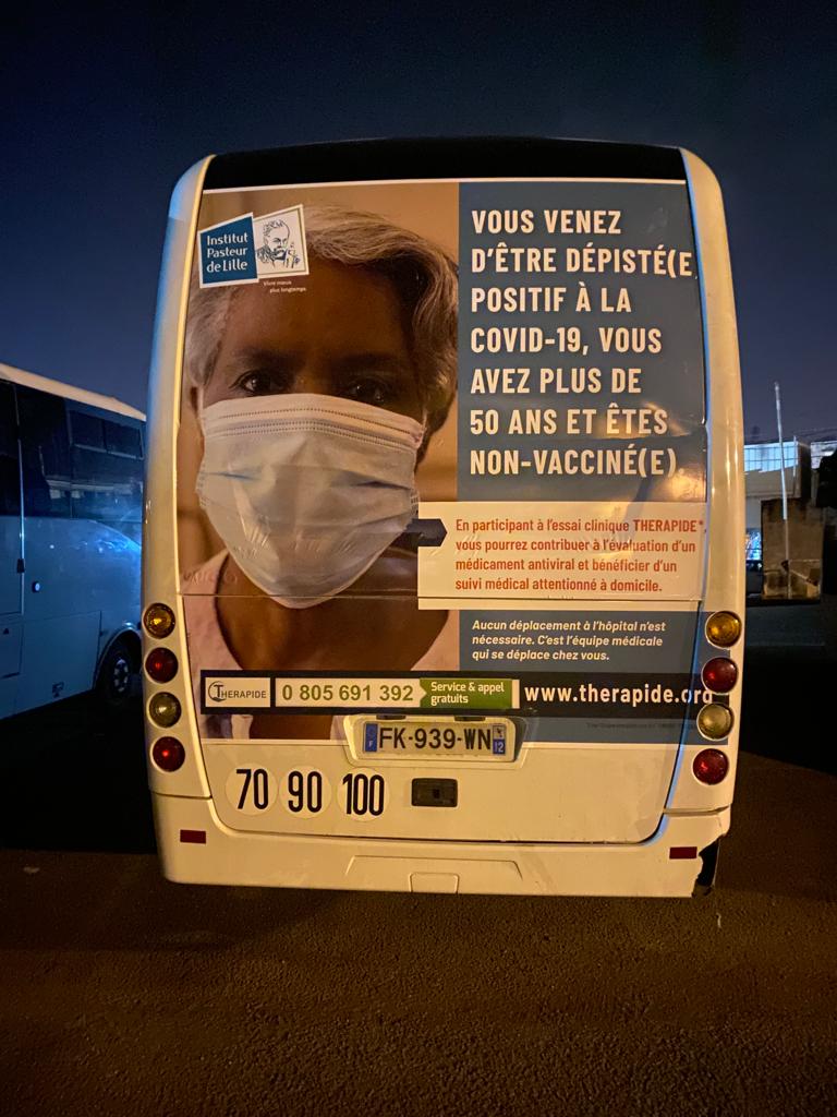 campagne publicitaire bus